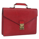 LOUIS VUITTON Epi ServietteConseiller Business Bag Red M54427 LV Auth th6653-1