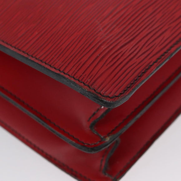 LOUIS VUITTON Epi ServietteConseiller Business Bag Red M54427 LV Auth th6653