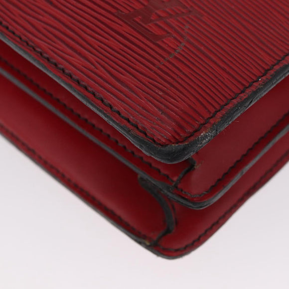 LOUIS VUITTON Epi ServietteConseiller Business Bag Red M54427 LV Auth th6653