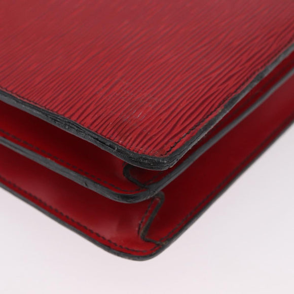 LOUIS VUITTON Epi ServietteConseiller Business Bag Red M54427 LV Auth th6653