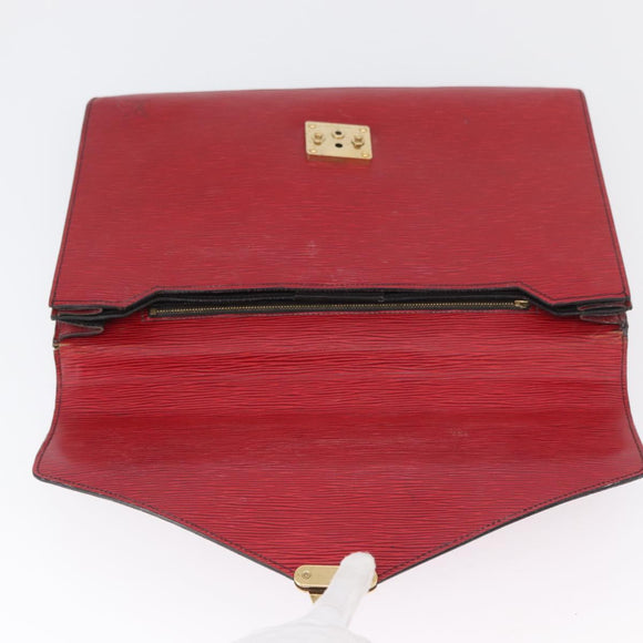 LOUIS VUITTON Epi ServietteConseiller Business Bag Red M54427 LV Auth th6653