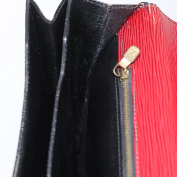 LOUIS VUITTON Epi ServietteConseiller Business Bag Red M54427 LV Auth th6653