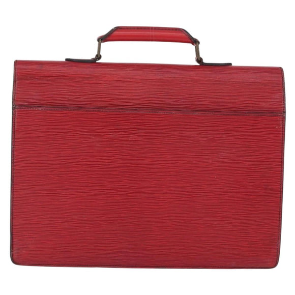 LOUIS VUITTON Epi ServietteConseiller Business Bag Red M54427 LV Auth th6653