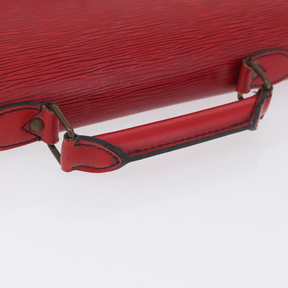 LOUIS VUITTON Epi ServietteConseiller Business Bag Red M54427 LV Auth th6653