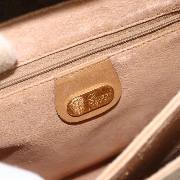 GUCCI Micro GG Supreme Shoulder Bag PVC Beige Gold 14 007 5548 Auth th6655