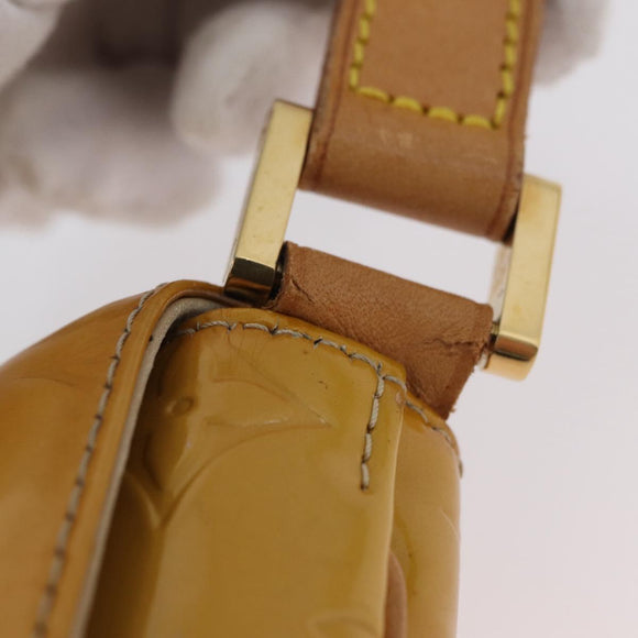 LOUIS VUITTON Monogram Vernis Thompson Street Bag Beige M91301 LV Auth th6656