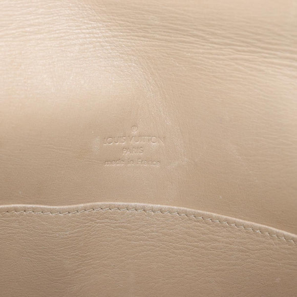 LOUIS VUITTON Monogram Vernis Thompson Street Bag Beige M91301 LV Auth th6656