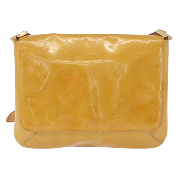 LOUIS VUITTON Monogram Vernis Thompson Street Bag Beige M91301 LV Auth th6656