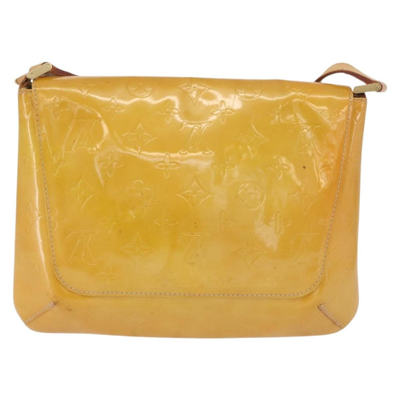 LOUIS VUITTON Monogram Vernis Thompson Street Bag Beige M91301 LV Auth th6656