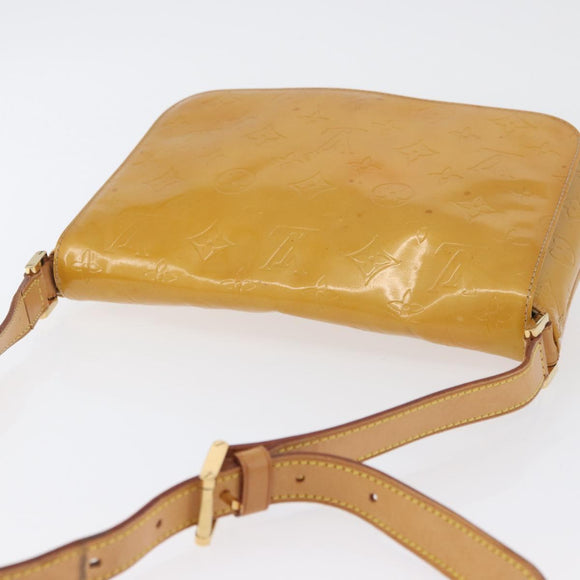 LOUIS VUITTON Monogram Vernis Thompson Street Bag Beige M91301 LV Auth th6656