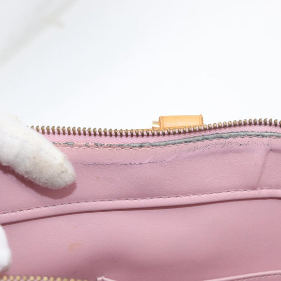 LOUIS VUITTON Monogram Vernis Columbus Bag Marshmallow Pink M91032 Auth th6658