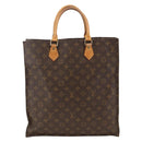 LOUIS VUITTON Monogram Sac Plat Hand Bag M51140 LV Auth th6661-2