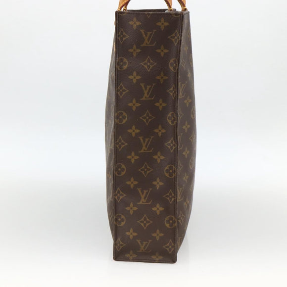 LOUIS VUITTON Monogram Sac Plat Hand Bag M51140 LV Auth th6661