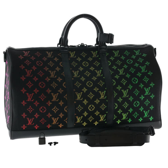LOUIS VUITTON Monogram Light Up Keepall Bandouliere 50 Boston M44770 Auth 32711SM