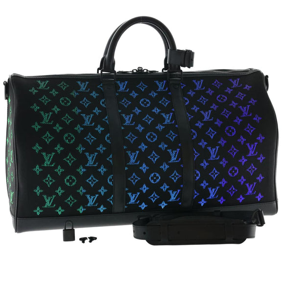 LOUIS VUITTON Monogram Light Up Keepall Bandouliere 50 Boston M44770 Auth 32711SM