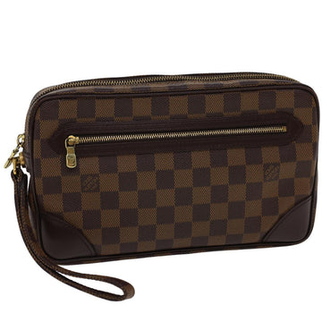 LOUIS VUITTON Damier Ebene Marly Dragonne GM Clutch Bag SP Order LV Auth 25039SA