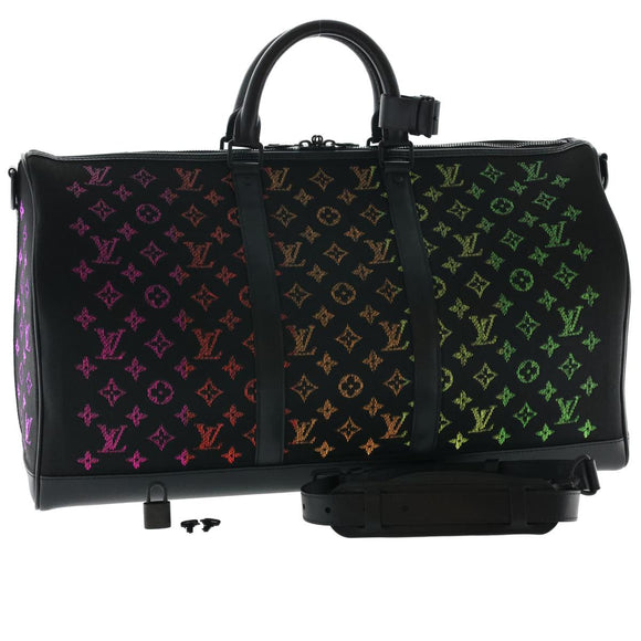 LOUIS VUITTON Monogram Light Up Keepall Bandouliere 50 Boston M44770 Auth 32711SM