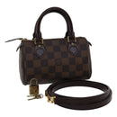 LOUIS VUITTON Damier Ebene Mini Speedy Hand Bag SP Order LV Auth 23260SM-25