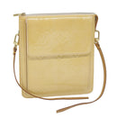 LOUIS VUITTON Monogram Vernis Motto Pouch Marshmallow Pink M91312 LV Auth 50129-1