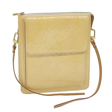 LOUIS VUITTON Monogram Vernis Motto Pouch Marshmallow Pink M91312 LV Auth 50129