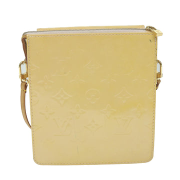 LOUIS VUITTON Monogram Vernis Motto Pouch Marshmallow Pink M91312 LV Auth 50129 - 0