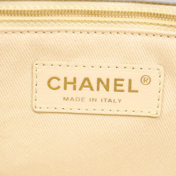 CHANEL Lamb Skin Matelasse Double Chain Shoulder Bag Gray CC Auth am1097gV