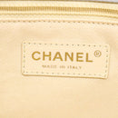CHANEL Lamb Skin Matelasse Double Chain Shoulder Bag Gray CC Auth am1097gA-21