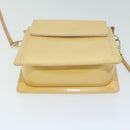 LOUIS VUITTON Monogram Vernis Motto Pouch Marshmallow Pink M91312 LV Auth 50129-8