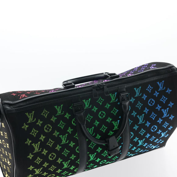 LOUIS VUITTON Monogram Light Up Keepall Bandouliere 50 Boston M44770 Auth 32711SM