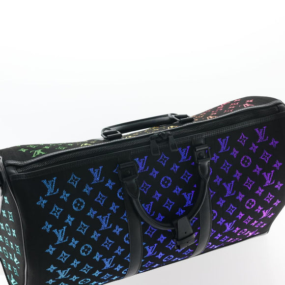 LOUIS VUITTON Monogram Light Up Keepall Bandouliere 50 Boston M44770 Auth 32711SM