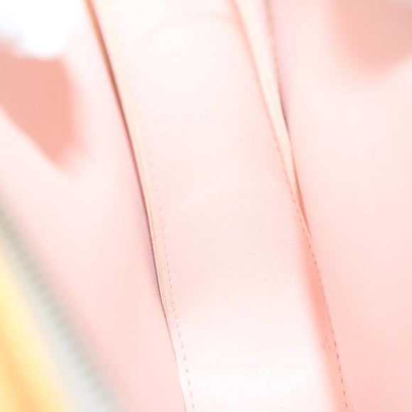 LOUIS VUITTON Monogram Vernis Motto Pouch Marshmallow Pink M91312 LV Auth 50129