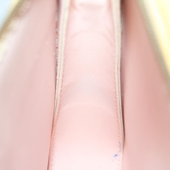 LOUIS VUITTON Monogram Vernis Motto Pouch Marshmallow Pink M91312 LV Auth 50129