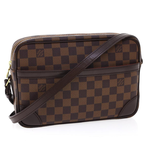 LOUIS VUITTON Damier Ebene Trocadero 27 Shoulder Bag N48085 LV Auth 27264SAV