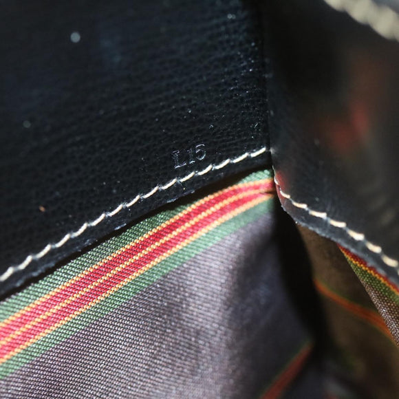 LOEWE Twist handle Velazquez Hand Bag Leather 2way Black Brown Auth am2237g