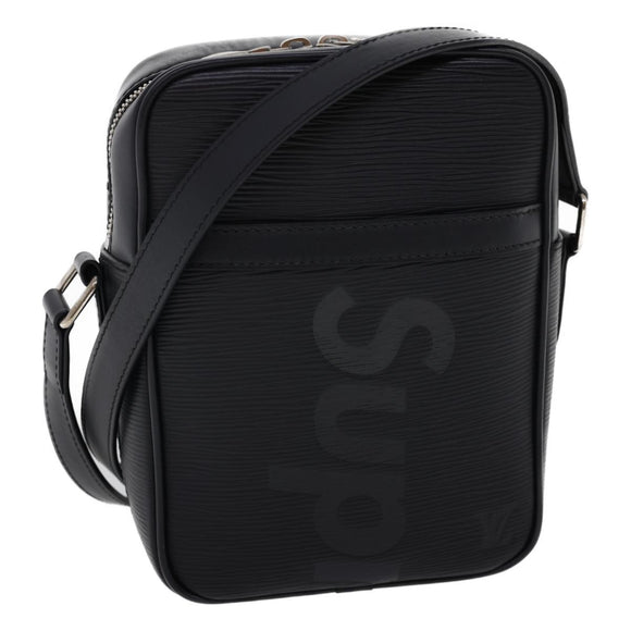 LOUIS VUITTON Supreme Epi Danube Shoulder Bag Black M53431 LV Auth ar5973SM