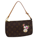 LOUIS VUITTON Monogram Panda Pochette Accessoires Pouch M51981 LV Auth lt317-1