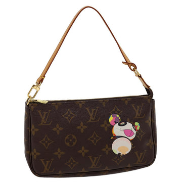 LOUIS VUITTON Monogram Panda Pochette Accessoires Pouch M51981 LV Auth lt317
