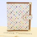 LOUIS VUITTON Multicolor Agenda GM Day Planner Cover White R20894 LV am701sA-12