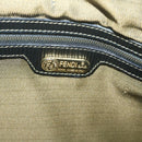 FENDI Zucca Canvas Boston Bag Brown Black Auth yk8493-17