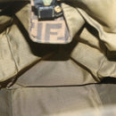 FENDI Zucca Canvas Boston Bag Brown Black Auth yk8493-18