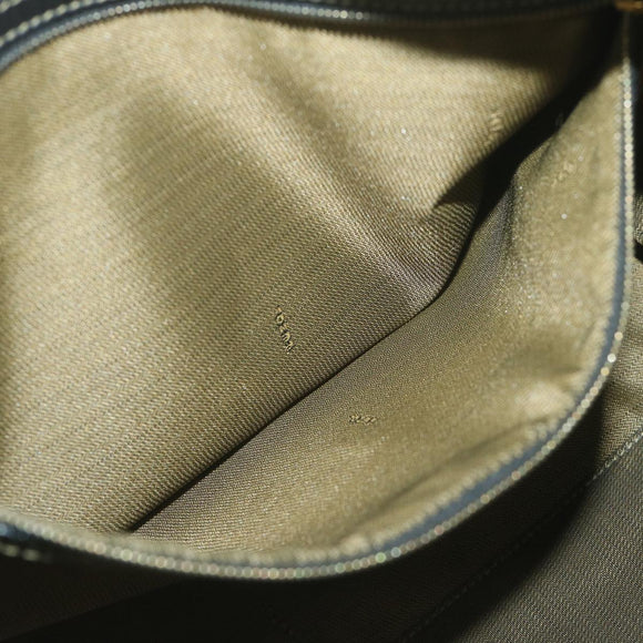 FENDI Zucca Canvas Boston Bag Brown Black Auth yk8493