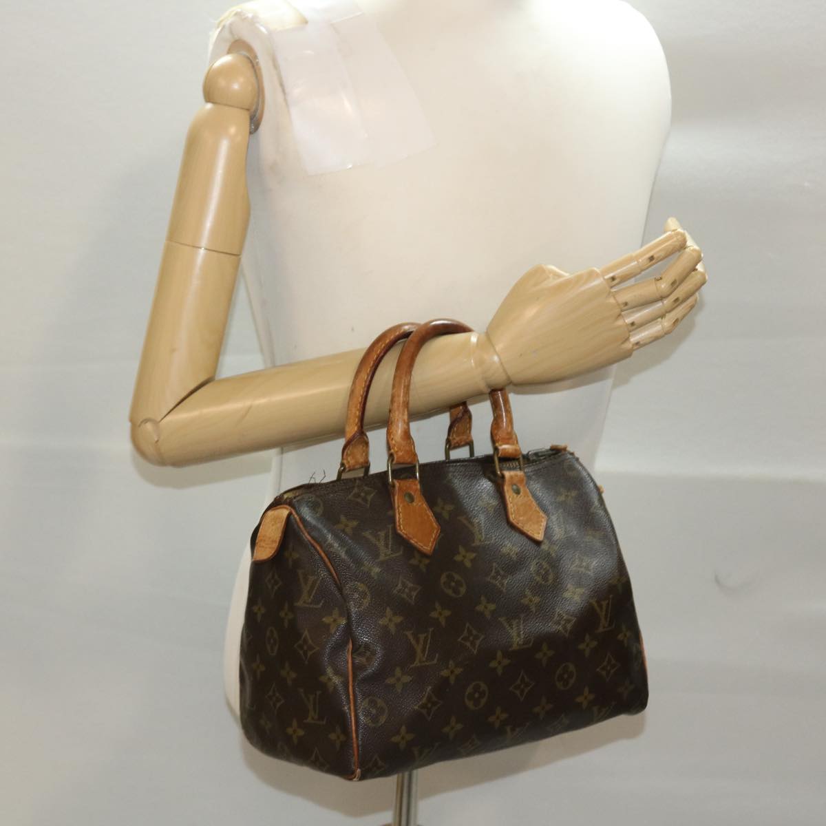 LOUIS VUITTON Monogram Speedy 25 Hand Bag M41528 LV Auth bs4576