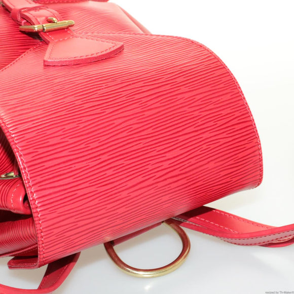 LOUIS VUITTON Epi Montsouris MM Rucksack Rot LV Auth am2389sSM