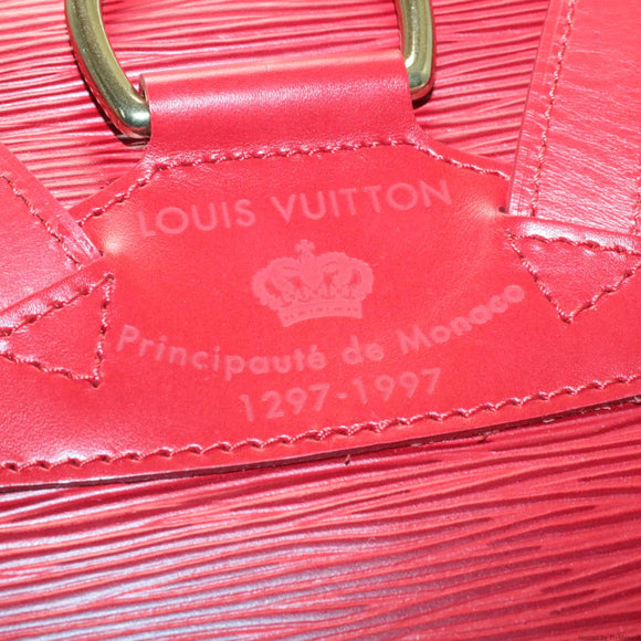 LOUIS VUITTON Epi Montsouris MM Backpack Red LV Auth am2389sS