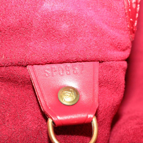 LOUIS VUITTON Epi Montsouris MM Backpack Red LV Auth am2389sS