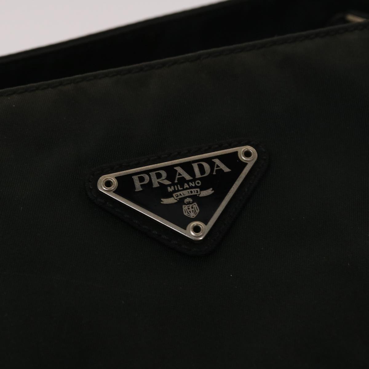 PRADA Hand Bag Nylon Black Auth bs5534