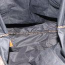 FENDI Pecan Canvas Pouch Shoulder Bag Coated Canvas 2Set Brown Black Auth ti1034-15