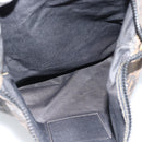 FENDI Pecan Canvas Pouch Shoulder Bag Coated Canvas 2Set Brown Black Auth ti1034-23