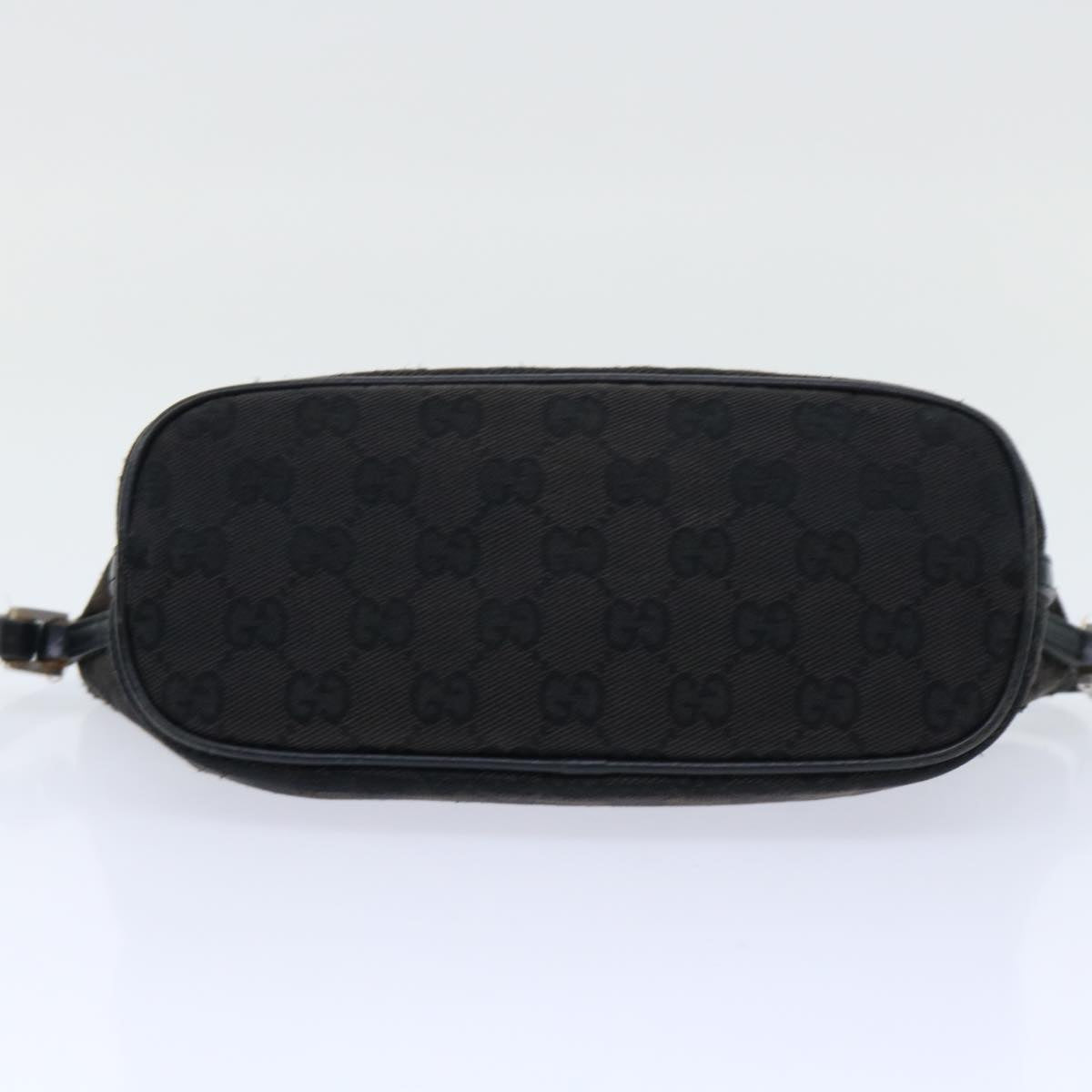 GUCCI GG Canvas Accessory Pouch 2Set Beige Black Auth ti1192