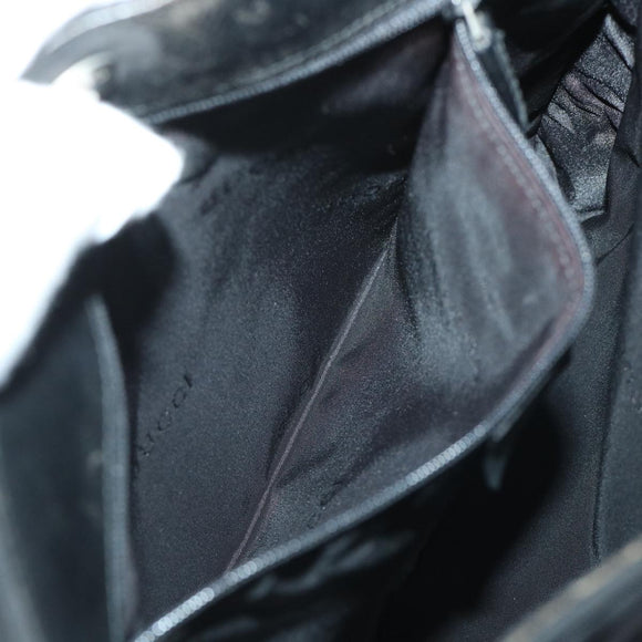 GUCCI Shoulder Bag Nylon Black 001 3166 2058 Auth ti1204